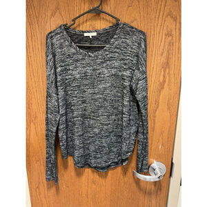 Rag & Bone Grey Long Sleeve Oversized Casual Top Size Small
